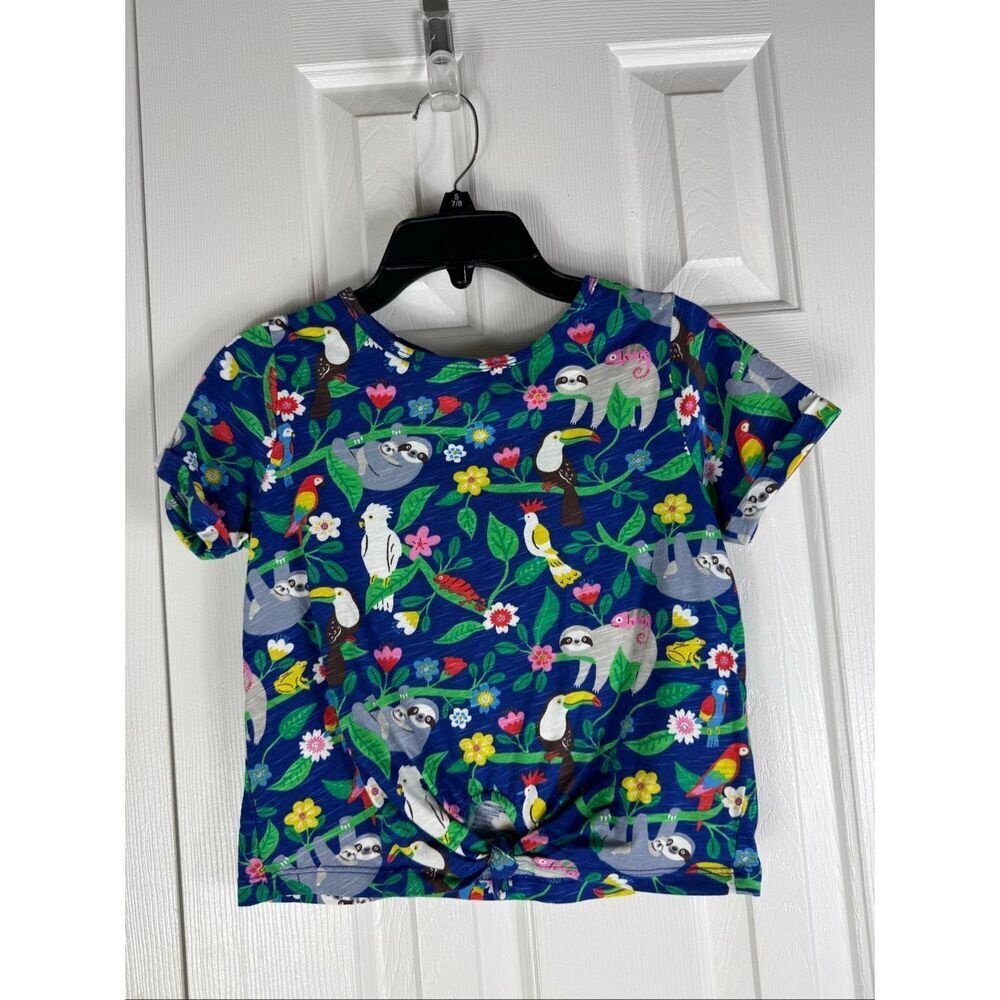 Boden Girls Tropical Shirt Size 4-5y